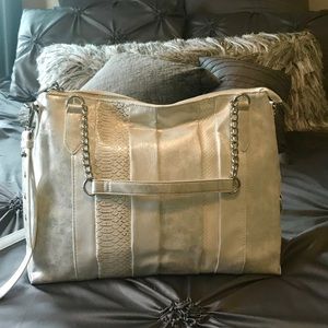 Enzo Angiolini multi print White Purse